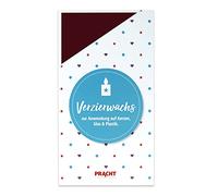 Pracht Creatives Hobby Decorativa Vino, 2 Pezzi, Circa 200 x 100 x 0,5 mm, Fogli di Cera per Modellare e Decorare Candele, Rosso Vivo, 200 x 100 x 0.5 mm