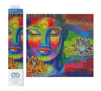 Pracht Creatives Hobby Diamond Dotz Buddha, Mosaico con Strass Fai da Te, Circa 40 x 37 cm, Pittura con Diamanti, Nuova e Creativa, Multicolore, 37 x 40cm