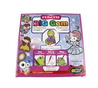 Pracht Creatives Hobby Diamond Painting Box Princess, per 12 Adesivi e 2 Immagini per finestre con Motivi da Principessa, Kit per dipingere con Pietre Scintillanti, per Bambini a Partire da 8 Anni