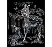Pracht Creatives Hobby- Engraving Art Royal & Langnickel Fulvo, Argento, Quadro Bambini e Adulti, con Penna Graffiante e Sagoma, Multicolore, s, 10241908