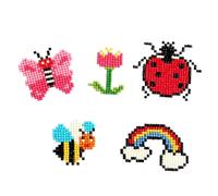 Pracht Creatives Hobby GmbH Set di Adesivi per la Pittura a Diamante, Motivo a Molla, Set per la creazione di Adesivi con Pietre Glitterate, per Bambini dai 5 Anni in su