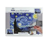 Pracht Creatives Hobby- Royal & LangnickelPainting By Numbers Masterpiece Starry Night, Contiene Tela, Colori e Pennelli, per Adulti e Bambini dagli 8 Anni in su, Multicolore, Medio, 10272210