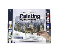 Pracht Creatives Hobby Royal & LangnickelPittura per Numeri Wolf Pack, Contiene Colori e Pennelli, per Adulti e Bambini dagli 8 Anni in su