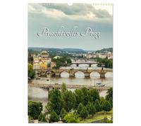 Prachtvolles Prag (Wandkalender 2026 DIN A3 hoch), CALVENDO Monatskalender: Prag, die Goldene Stadt an der Moldau besticht durch geschichtliche Bauwerke.