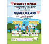 Practica y Aprende: Números, Contar, Formas, Tamaños, Colores, Patrones, Subitizacíon y Palabras de Posición con Puntos.: Practice and Learn: Numbers, ... Subitizing and Positional Words with Dots.