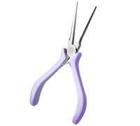PracticalNails - Pinze in acciaio inox con curvatura a C per unghie in gel, impugnatura comoda, per uso professionale