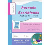 Practicas de Escritura - Números del 1 al 50 - Letra Imprenta, Nivel 2: Aprende Escribiendo - Niños y Adultos. Español - N150P2PS