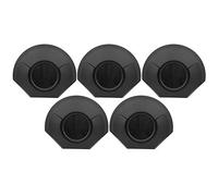 Practice Target Cup | Indoor & Outdoor Training Aid | Portable Putting Mat for Players | Lightweight & Sturdy Plastic | 5 Pack Black