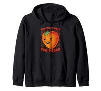 Practice What You Peach - Simpatico Gioco di Parole Felpa con Cappuccio