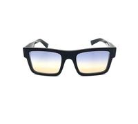 Prada Uomo PR 19WS 1AB06Z Occhiali da sole Acetato Nero Giallo Squadrata Normale Sfumato