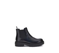 Prada Black Calf Leather Bos Taurus Chelsea Boots - EU40.5/US7.5