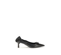 Prada Black Calf Leather Bos Taurus High Heel Pumps - EU40/US10