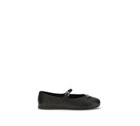 Prada Black Lamb Ovis Aries Aries Ballet Flats - EU39/US9