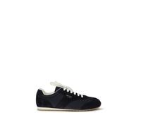 Prada Blue Calf Leather Bos Taurus Low Top Sneakers - EU44/US11