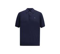 Prada Blue Fleece Wool Polo Shirt - IT46 | S