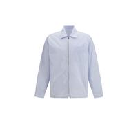 Prada Blue Polyamide Pattern Shirt - M