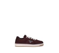 Prada Bordeaux Calf Leather Bos Taurus Low Top Sneakers - EU40.5/US7.5