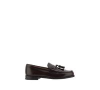 Prada Brown Calf Leather Bos Taurus Slip-On Loafers - EU42/US9