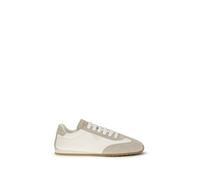 Prada Cream Lamb Ovis Aries Aries Low Top Sneakers - EU38.5/US8.5