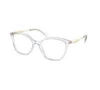Prada Donna PR 02ZV 2AZ1O1 Montature da vista Acetato Trasparente Trasparente Farfalla Normale