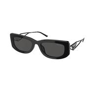 Prada Donna PR 14YS 1AB5S0 Occhiali da sole Acetato Nero Grigio Squadrata Normale