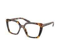 Prada Donna PR 16ZV VAU1O1 Montature da vista Acetato Tartaruga Trasparente Squadrata Normale