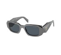 Prada Donna PR 17WS 11N09T Occhiali da sole Acetato Nero Grigio Squadrata Normale