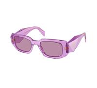 Prada Donna PR 17WS 13R07Q Occhiali da sole Acetato Viola Viola Squadrata Normale Specchiato