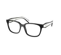 Prada Donna PR 17ZV 1AB1O1 Montature da vista Acetato Nero Squadrata Normale