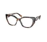 Prada Donna PR 18WV 07R1O1 Montature da vista Acetato Tartaruga Trasparente Geometrica Normale