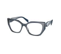 Prada Donna PR 18WV 08Q1O1 Montature da vista Acetato Blu Trasparente Geometrica Normale