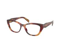 Prada Donna PR 19WV 22A1O1 Montature da vista Acetato Tartaruga Trasparente Cat Eye Normale