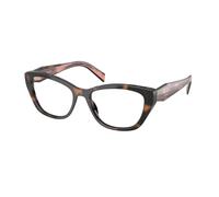 Prada Donna PR 19WV 23A1O1 Montature da vista Acetato Tartaruga Trasparente Cat Eye Normale