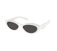 Prada Donna PR 26ZS 17K08Z Occhiali da sole Acetato Bianco Grigio Geometrica Normale