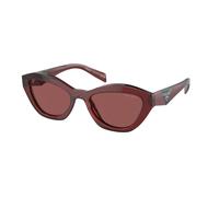 Prada Donna PR A02S 18O80B Occhiali da sole Acetato Rosso Viola Farfalla Normale