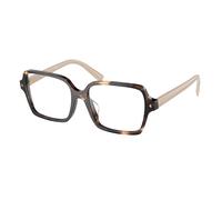 Prada Donna PR A02V 07R1O1 Montature da vista Acetato Marrone Trasparente Pillow Normale