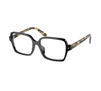 Prada Donna PR A02V 3891O1 Montature da vista Acetato Nero Trasparente Pillow Normale