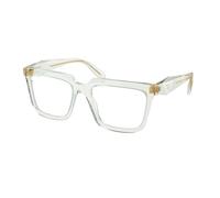 Prada Donna PR A19V 14R1O1 Montature da vista Acetato Trasparente Trasparente Squadrata Normale