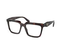 Prada Donna PR A19V 17N1O1 Montature da vista Acetato Tartaruga Trasparente Squadrata Normale