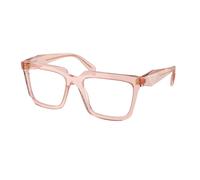 Prada Donna PR A19V 19Q1O1 Montature da vista Acetato Rosa Trasparente Squadrata Normale