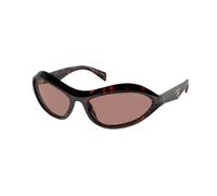 Prada Donna PR A20S 17N10D Occhiali da sole Acetato Tartaruga Marrone Geometrica Normale