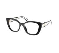 Prada Donna PR B04V 16K1O1 Montature da vista Acetato Nero Trasparente Cat Eye Normale