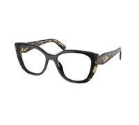 Prada Donna PR B04V 3891O1 Montature da vista Acetato Nero Trasparente Cat Eye Normale