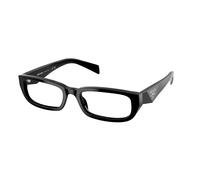 Prada Donna PR B05V 16K1O1 Montature da vista Acetato Nero Trasparente Squadrata Normale