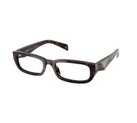 Prada Donna PR B05V 17N1O1 Montature da vista Acetato Nero Trasparente Squadrata Normale