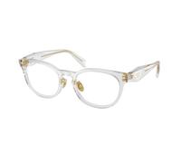 Prada Donna PR B06VD 12R1O1 Montature da vista Acetato Grigio Trasparente Pantos Normale