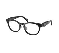 Prada Donna PR B06VD 16K1O1 Montature da vista Acetato Nero Trasparente Pantos Normale