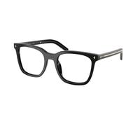 Prada Donna PR B11V 16K1O1 Montature da vista Acetato Nero Trasparente Pillow Normale