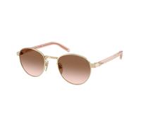 Prada Donna PR B52S ZVN0A6 Occhiali da sole Metallo Oro Marrone Pantos Normale Sfumato