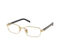 Prada Donna PR B54V 5AK1O1 Montature da vista Metallo Oro Trasparente Squadrata Normale
